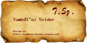Tumbász Szidor névjegykártya